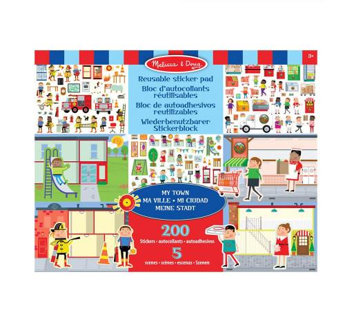 Набір багаторазових наліпок Spin Master Моє місто Melissa and Doug