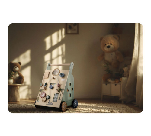 Дитяча каталка дерев'яна Nukido NK-857