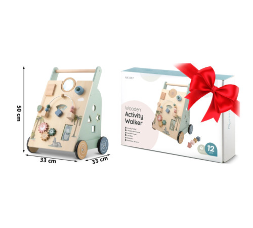 Дитяча каталка дерев'яна Nukido NK-857