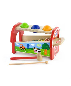 Дерев'яна стукалка Viga Toys Кульки та ксилофон (50348)
