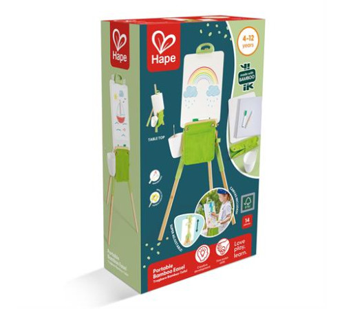 Бамбуковий мольберт Hape портативний (E2009) Бамбуковий мольберт Hape портативний (E2009)