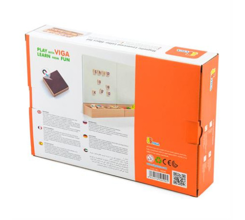 Набір магнітних букв Viga Toys Рядкові 40 шт. (50590) Набір магнітних букв Viga Toys Рядкові 40 шт. (50590)
