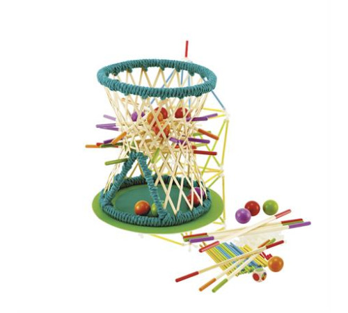 Головоломка з бамбуку Hape Pallina з кульками (E5522) Головоломка з бамбуку Hape Pallina з кульками (E5522)