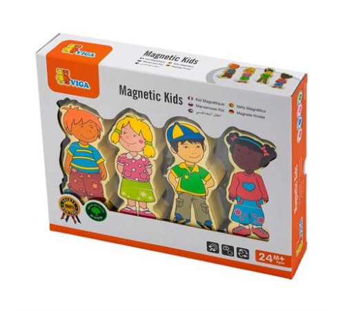 Набір магнітних фігурок Viga Toys Діти (59699VG) Набір магнітних фігурок Viga Toys Діти (59699VG)