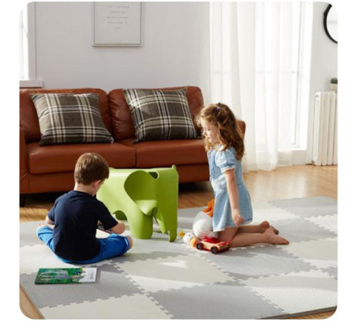 Дитячий килимок-пазл Ricokids 60 x 60 см 9 шт Дитячий килимок-пазл Ricokids 60 x 60 см 9 шт