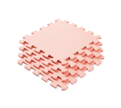 Дитячий килимок-пазл WCG 1P10, 30 х 30 см 10 шт, персиковий