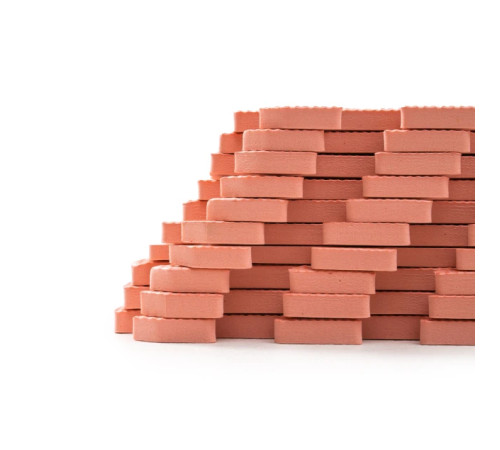 Дитячий килимок-пазл WCG 1P10, 30 х 30 см 10 шт, персиковий