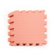 Дитячий килимок-пазл WCG 1P10, 30 х 30 см 10 шт, персиковий