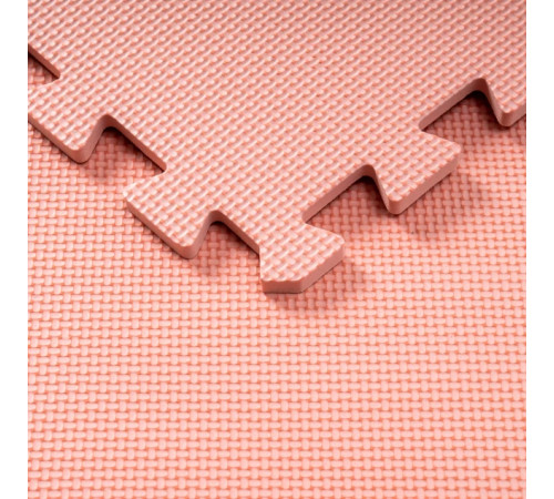 Дитячий килимок-пазл WCG 1P10, 30 х 30 см 10 шт, персиковий
