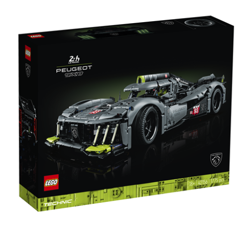 Конструктор LEGO Techniс Peugeot 9X8 24H Le Mans Hybrid Hypercar 1775 ел. (42156)