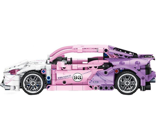 Дитячий конструктор Pink Sports Car Blocks 652 ел.