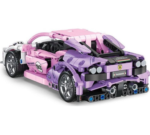 Дитячий конструктор Pink Sports Car Blocks 652 ел.