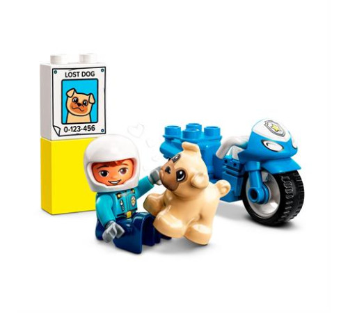 Конструктор LEGO DUPLO Rescue Поліцейський мотоцикл 5 ел. (10967)