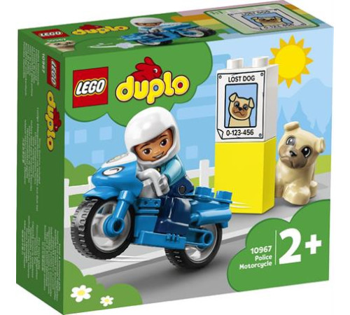 Конструктор LEGO DUPLO Rescue Поліцейський мотоцикл 5 ел. (10967)