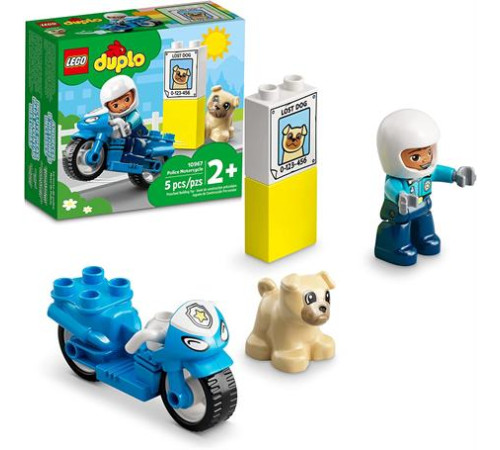 Конструктор LEGO DUPLO Rescue Поліцейський мотоцикл 5 ел. (10967)