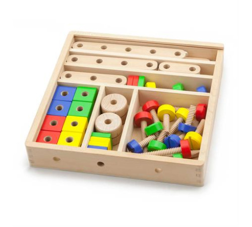 Дерев'яний конструктор Viga Toys 53 ел. (50490) Дерев'яний конструктор Viga Toys 53 ел. (50490)