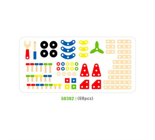 Дерев'яний конструктор Viga Toys 68 ел. (50382) Дерев'яний конструктор Viga Toys 68 ел. (50382)