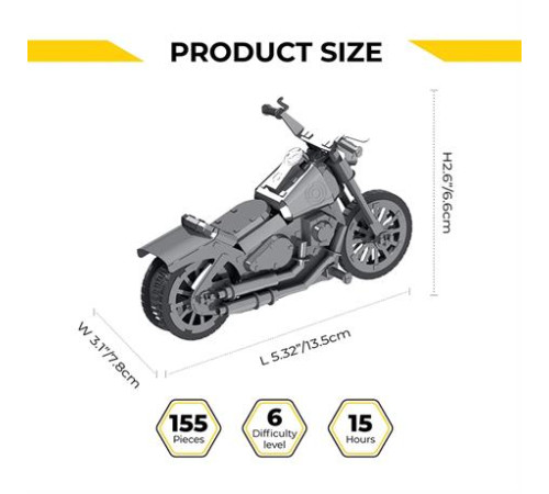Колекційна модель-конструктор Metal Time Harley Davidson Roadway Fantasy Мотоцикл механічний (MT012) Колекційна модель-конструктор Metal Time Harley Davidson Roadway Fantasy Мотоцикл механічний (MT012)