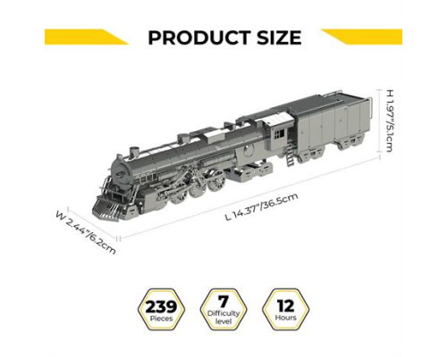 Колекційна модель-конструктор Metal Time Polar Steel Полярний експрес механічний (MT052ST)