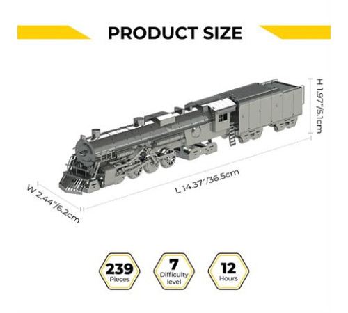 Колекційна модель-конструктор Metal Time Polar Steel Полярний експрес механічний (MT052ST) Колекційна модель-конструктор Metal Time Polar Steel Полярний експрес механічний (MT052ST)