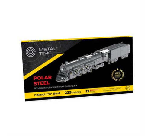 Колекційна модель-конструктор Metal Time Polar Steel Полярний експрес механічний (MT052ST) Колекційна модель-конструктор Metal Time Polar Steel Полярний експрес механічний (MT052ST)