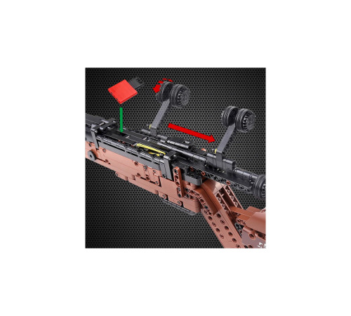 Дитячий конструктор Mould King Гвинтівка 1117 ел, коричнево-чорний ZKL.140025