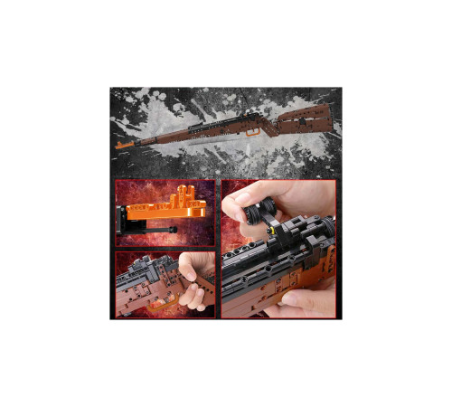 Дитячий конструктор Mould King Гвинтівка 1117 ел, коричнево-чорний ZKL.140025