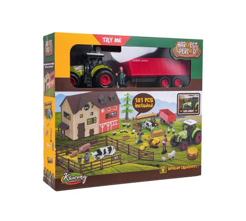 Дитячий набір Ramiz 550-1K Ферма з трактором 101 ел,+ аксесуари