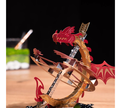 Колекційна модель-конструктор Metal Time Sun Chaser Dragon Stand Clock Сонячний годинник (MT025) Колекційна модель-конструктор Metal Time Sun Chaser Dragon Stand Clock Сонячний годинник (MT025)