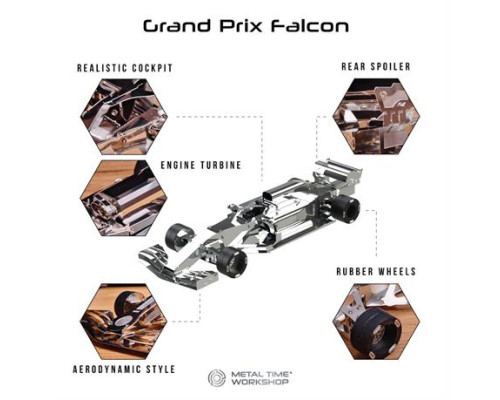 Колекційна модель-конструктор Metal Time F1 Grand Prix Falcon Формула 1 (MT035)