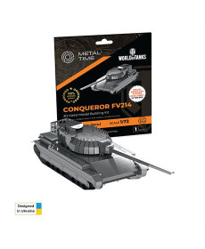 Колекційна модель-конструктор Metal Time World of Tanks танк Conqueror FV214 (MT069)