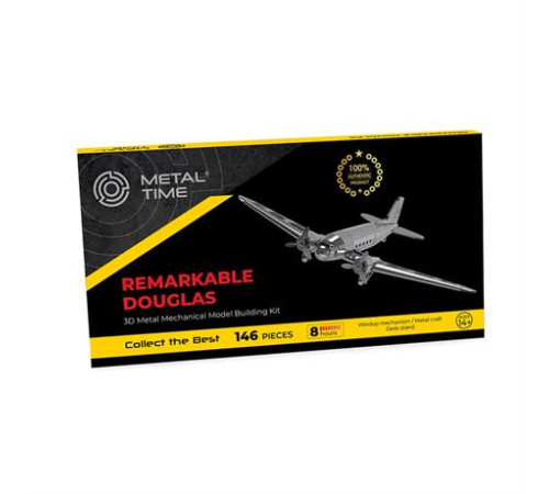 Колекційна модель-конструктор Metal Time Remarkable Douglas Літак DC-3 механічний (MT057) Колекційна модель-конструктор Metal Time Remarkable Douglas Літак DC-3 механічний (MT057)
