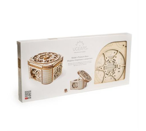 Дерев'яний механічний 3D конструктор Ugears Скринька з секретом (70031) Дерев'яний механічний 3D конструктор Ugears Скринька з секретом (70031)