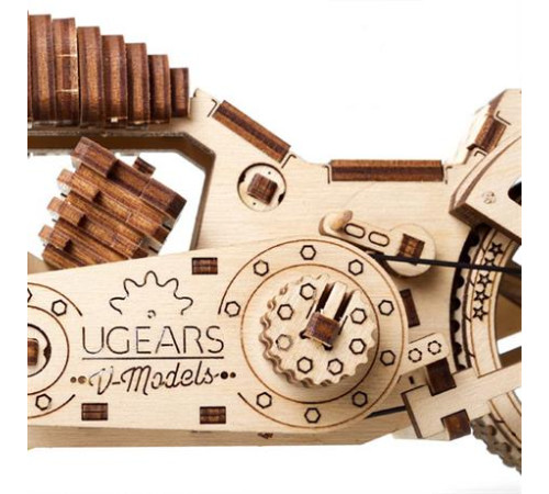 Дерев'яний механічний 3D конструктор Ugears Байк (70051) Дерев'яний механічний 3D конструктор Ugears Байк (70051)