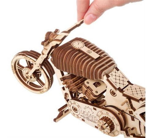 Дерев'яний механічний 3D конструктор Ugears Байк (70051) Дерев'яний механічний 3D конструктор Ugears Байк (70051)