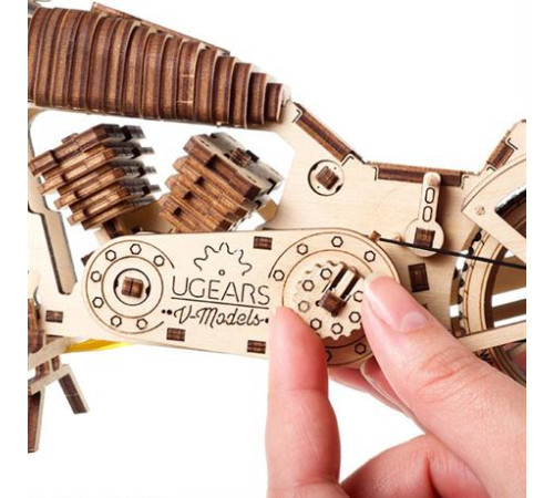 Дерев'яний механічний 3D конструктор Ugears Байк (70051) Дерев'яний механічний 3D конструктор Ugears Байк (70051)