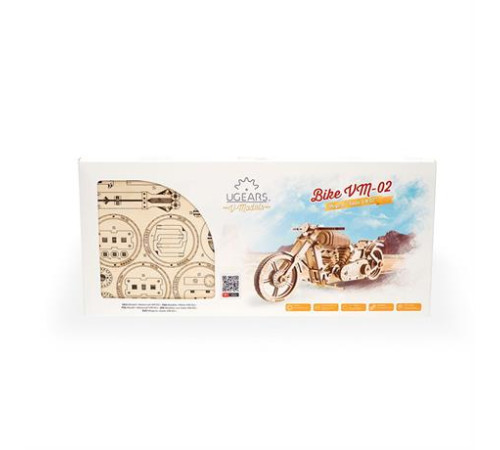 Дерев'яний механічний 3D конструктор Ugears Байк (70051) Дерев'яний механічний 3D конструктор Ugears Байк (70051)