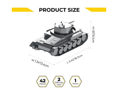 Колекційна модель-конструктор Metal Time Танк Pz.Kpfw. II (MT060)