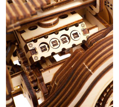 Дерев'яний механічний 3D конструктор Ugears Родстер VM-01 (70052) Дерев'яний механічний 3D конструктор Ugears Родстер VM-01 (70052)