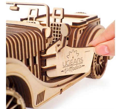 Дерев'яний механічний 3D конструктор Ugears Родстер VM-01 (70052) Дерев'яний механічний 3D конструктор Ugears Родстер VM-01 (70052)