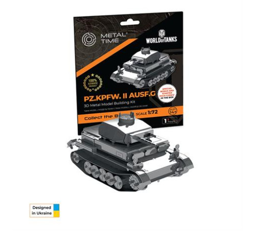 Колекційна модель-конструктор Metal Time World of Tanks танк Pz.Kpfw. II Ausf. G (MT061) Колекційна модель-конструктор Metal Time World of Tanks танк Pz.Kpfw. II Ausf. G (MT061)