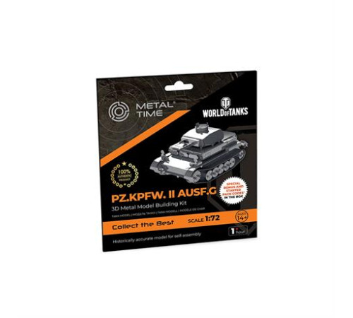 Колекційна модель-конструктор Metal Time World of Tanks танк Pz.Kpfw. II Ausf. G (MT061) Колекційна модель-конструктор Metal Time World of Tanks танк Pz.Kpfw. II Ausf. G (MT061)