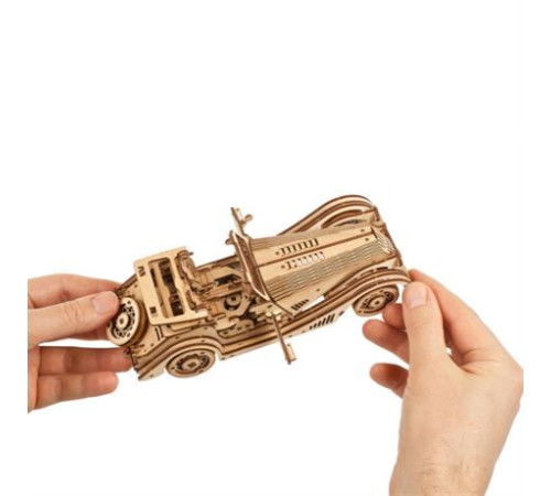 Дерев'яний механічний 3D конструктор Ugears Спорткар Спритна миша (70202) Дерев'яний механічний 3D конструктор Ugears Спорткар Спритна миша (70202)