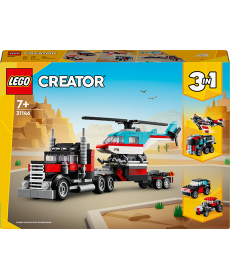 Конструктор LEGO Creator Бортова вантажівка з гелікоптером 270 деталей (31146)
