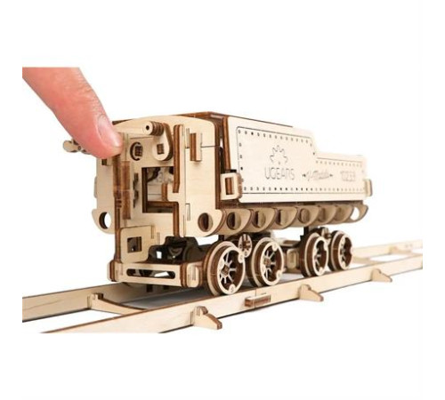 Дерев'яний механічний 3D конструктор Ugears Локомотив з тендером V-Експрес (70058) Дерев'яний механічний 3D конструктор Ugears Локомотив з тендером V-Експрес (70058)