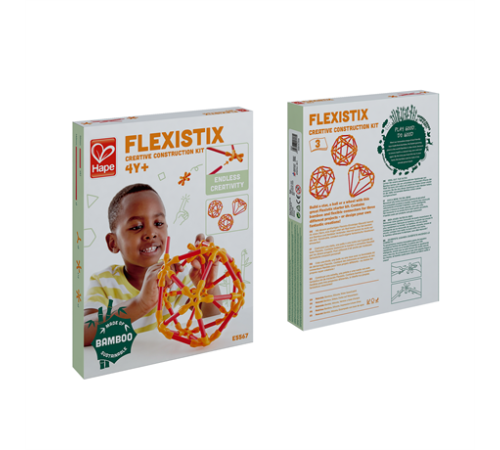 Конструктор Hape Flexistix Будівництво 66 ел. бамбуковий (E5567) Конструктор Hape Flexistix Будівництво 66 ел. бамбуковий (E5567)