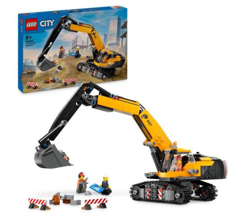 Конструктор LEGO City Жовтий будівельний екскаватор 633 ел. (60420) Конструктор LEGO City Жовтий будівельний екскаватор 633 ел. (60420)