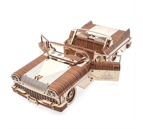 Дерев'яний механічний 3D конструктор Ugears Кабріолет мрії VM - 05 (70073) Дерев'яний механічний 3D конструктор Ugears Кабріолет мрії VM - 05 (70073)