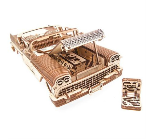 Дерев'яний механічний 3D конструктор Ugears Кабріолет мрії VM - 05 (70073) Дерев'яний механічний 3D конструктор Ugears Кабріолет мрії VM - 05 (70073)