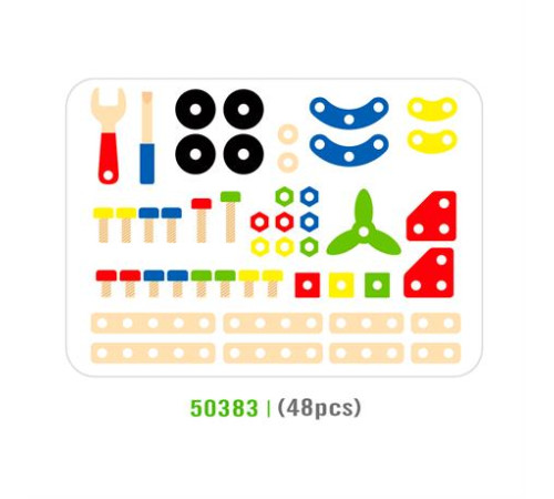 Дерев'яний конструктор Viga Toys 48 ел. (50383) Дерев'яний конструктор Viga Toys 48 ел. (50383)
